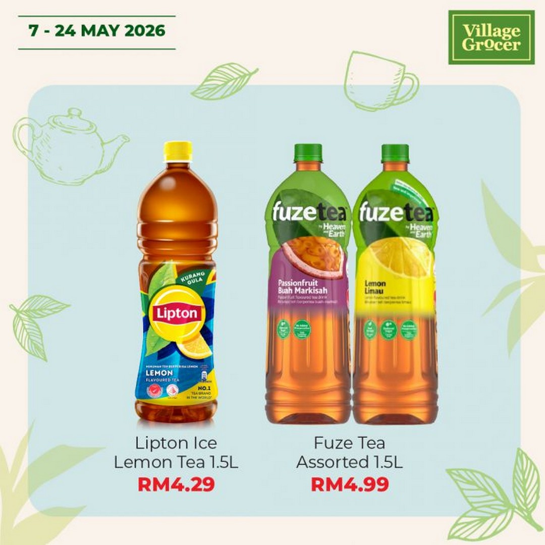 Village-Grocer-World-Tea-Day-Promotion-9-1 7–24 May 2026: Village Grocer World Tea Day Promotion – Tea Fair Sale: Buy 1 Free 1 Deals, Special Tea Offers & Free BOH Cup Giveaway