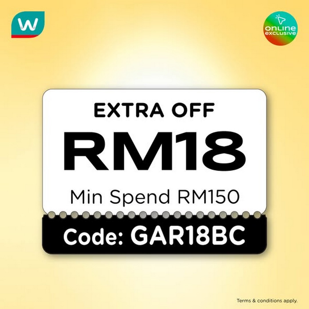 Watsons-Malaysia-Online-Exclusive-Garnier-Sale-3 9–11 May 2026: Watsons Malaysia Online Exclusive Garnier Sale & Promotion: Up to 50% Off + RM18 Off + Free Gifts Giveaway Campaign
