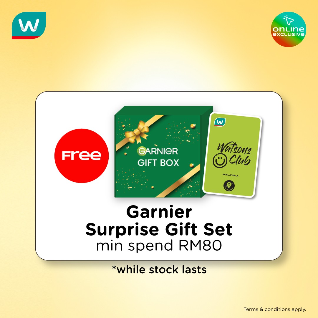 Watsons-Malaysia-Online-Exclusive-Garnier-Sale-5 9–11 May 2026: Watsons Malaysia Online Exclusive Garnier Sale & Promotion: Up to 50% Off + RM18 Off + Free Gifts Giveaway Campaign