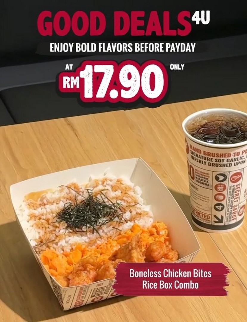 4Fingers-Good-Deals-4U-RM17.90-Chicken-Combo-Promotion-2 15-16 June 2026: 4Fingers Good Deals 4U RM17.90 Chicken Combo Promotion: Limited Payday Value Meal Deals in Malaysia