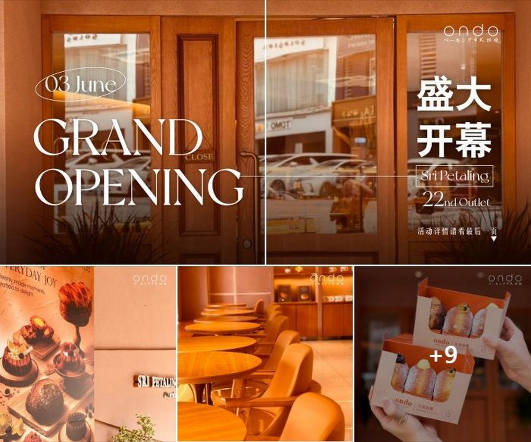 65c-Ondo-Sri-Petaling-Grand-Opening-Promotion 3-5 June 2026: 65c Ondo Sri Petaling Grand Opening Promotion – Free RM99 Thermos, Free Signature Bread, Buy 1 Free 1 Coffee and More Exciting Bakery Deals