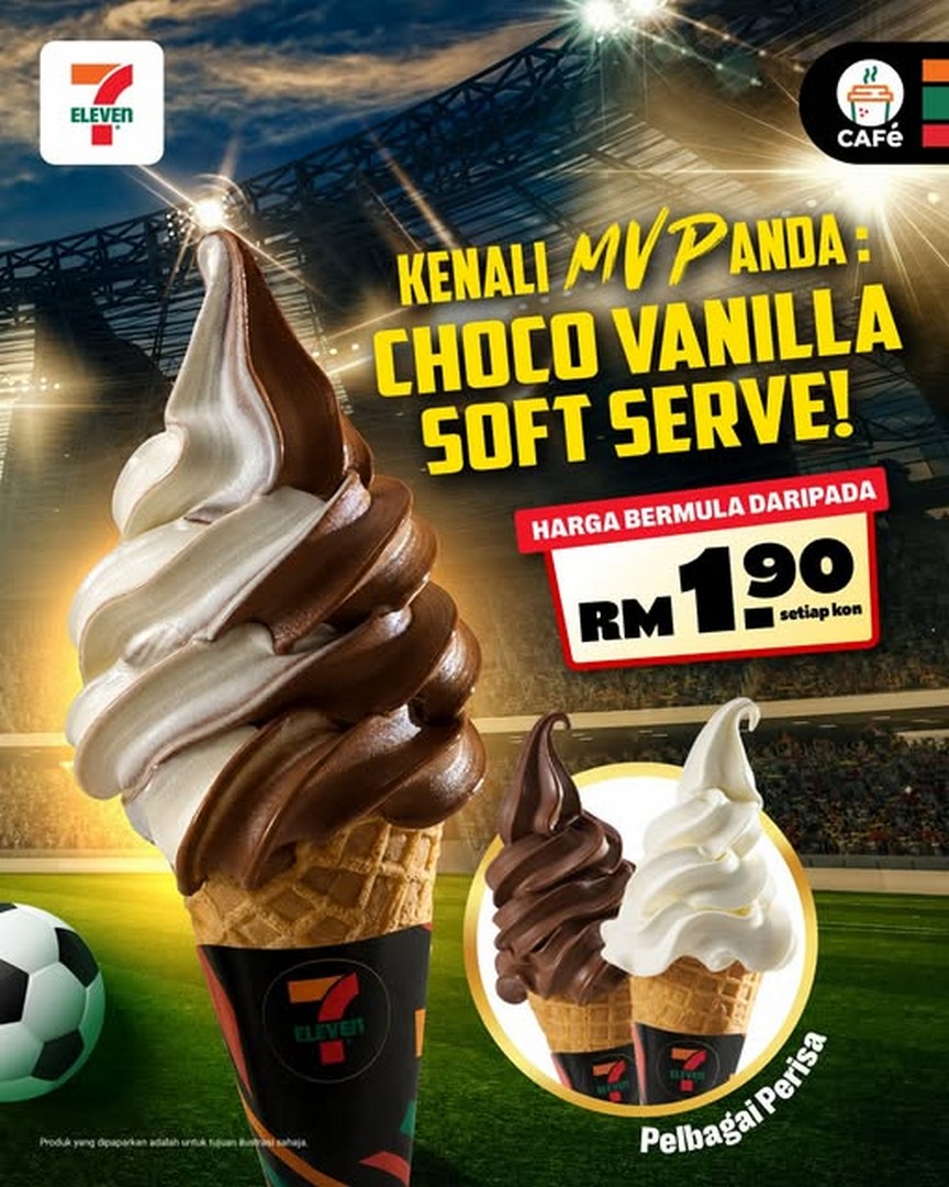 7-Eleven-Malaysia-Choco-Vanilla-Soft-Serve-Promotion 17 June 2026 onwards: 7-Eleven Malaysia Choco Vanilla Soft Serve Promotion – Enjoy a Delicious Treat from Only RM1.90 at CAFé by 7-Eleven