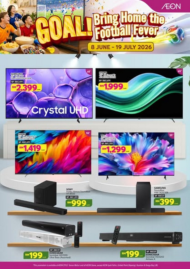 AEON-Malaysia-Goal-Bring-Home-the-Football-Fever-Sale-2 8 June–19 July 2026: AEON Malaysia “Goal! Bring Home the Football Fever” Sale Campaign – Massive Football Lifestyle Promotion Across Stores Nationwide