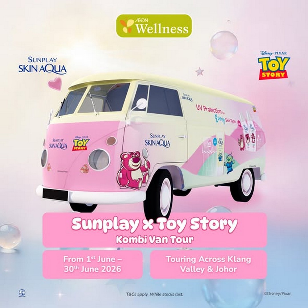 AEON-Wellness-x-Sunplay-Skin-Aqua-Toy-Story-Kombi-Van-Tour-Malaysia 13–24 June 2026: AEON Wellness x Sunplay Skin Aqua Toy Story Kombi Van Tour Malaysia Giveaway & Promotion Campaign with Exclusive Deals and Lucky Draw