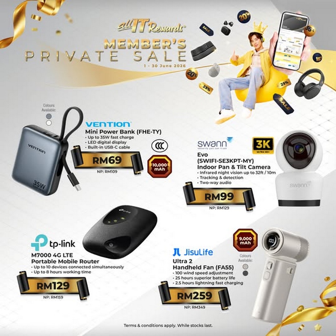 ALL-IT-Hypermarket-Malaysia-Members-Private-Sale-1 1–30 June 2026: ALL IT Hypermarket Malaysia Members’ Private Sale, Exclusive Rewards Member Tech Discount Campaign up to 36% OFF, In-Outlet Only Promotion