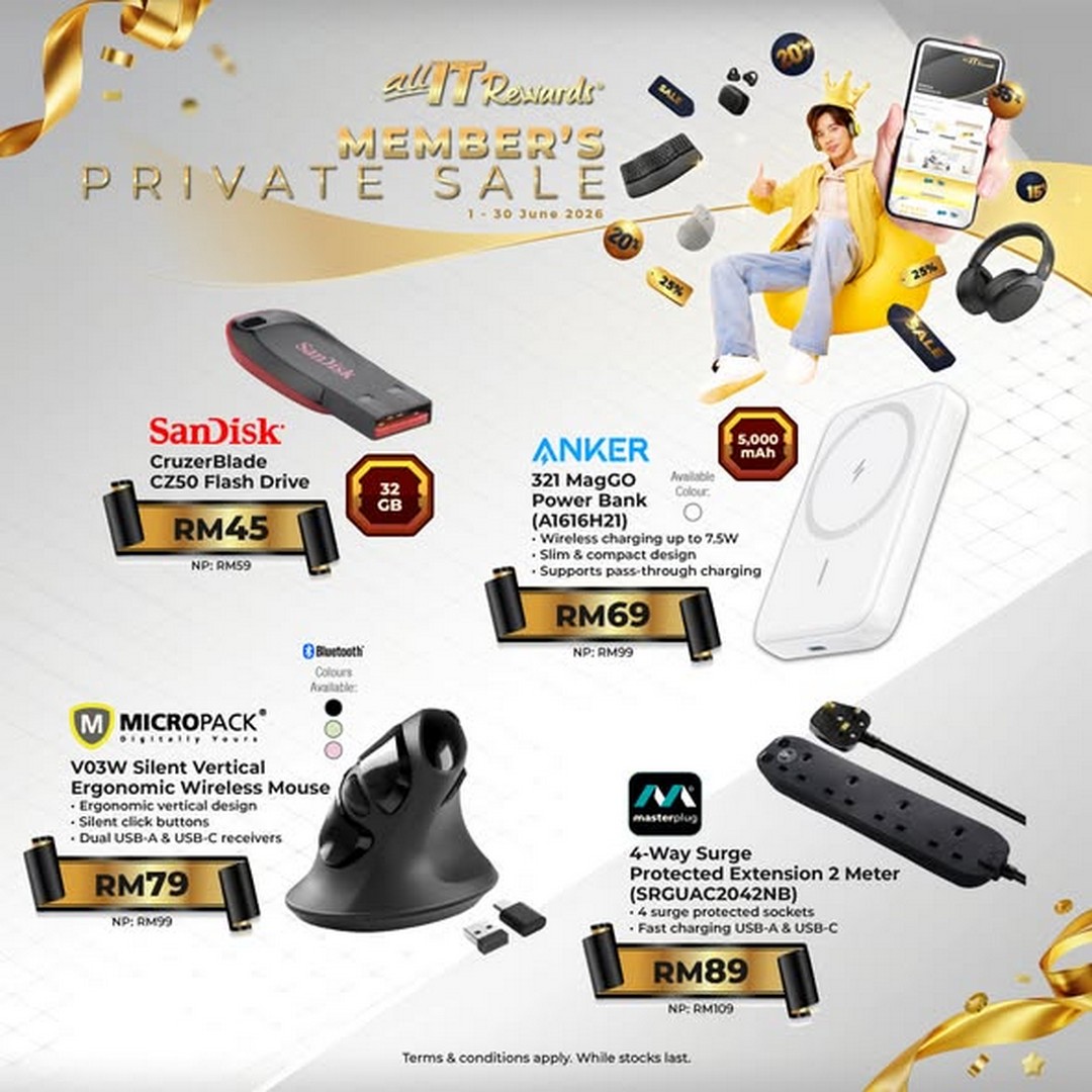 ALL-IT-Hypermarket-Malaysia-Members-Private-Sale-3 1–30 June 2026: ALL IT Hypermarket Malaysia Members’ Private Sale, Exclusive Rewards Member Tech Discount Campaign up to 36% OFF, In-Outlet Only Promotion