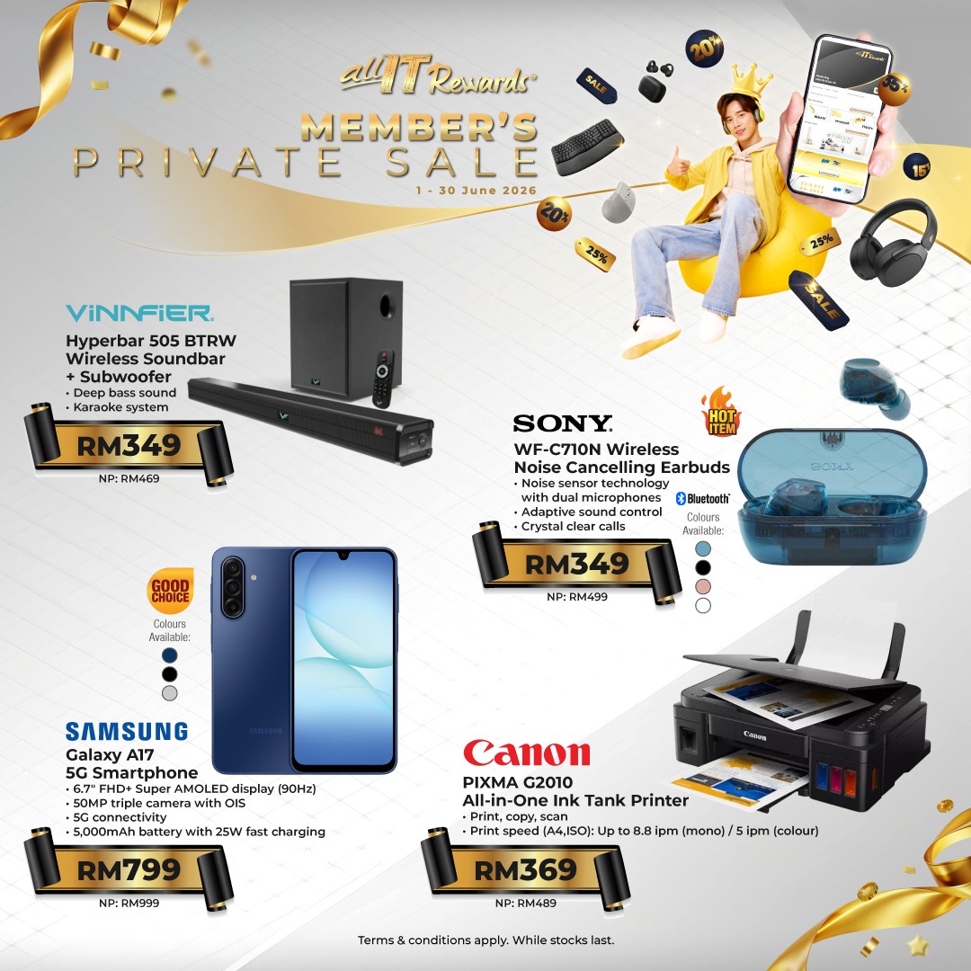 ALL-IT-Hypermarket-Malaysia-Members-Private-Sale-5 1–30 June 2026: ALL IT Hypermarket Malaysia Members’ Private Sale, Exclusive Rewards Member Tech Discount Campaign up to 36% OFF, In-Outlet Only Promotion