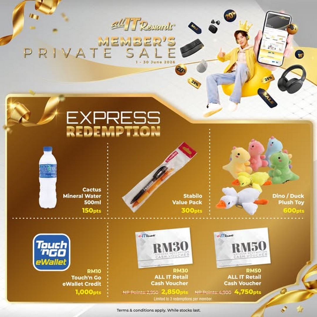 ALL-IT-Hypermarket-Members-Private-Sale-2 Now till 30 June 2026: ALL IT Hypermarket Members’ Private Sale, Exclusive Rewards Promotion with Discounts up to 36% OFF in Malaysia