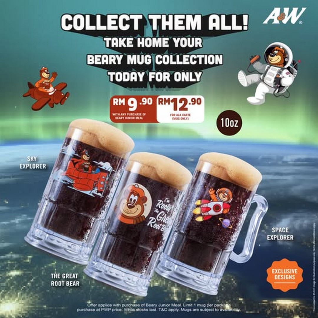 AW-Malaysia-Beary-Mug-Promotion-–-Collect-the-Adorable-Limited-Edition 23 June 2026 onwards: A&W Malaysia Beary Mug Promotion – Collect the Adorable Limited Edition Beary Mug from RM9.90
