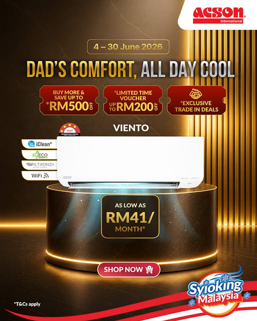 Acson-Malaysia-Inverter-Air-Conditioner-Promotion 4–30 June 2026: Acson Malaysia Inverter Air Conditioner Promotion, Father’s Day Comfort Deals with Save Up to RM500 and Instalment Plans SEO Title