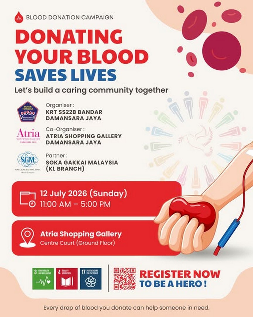 Atria-Shopping-Gallery-Blood-Donation-Drive 12 July 2026: Atria Shopping Gallery Blood Donation Drive – Community Event to Help Save Lives at Centre Court