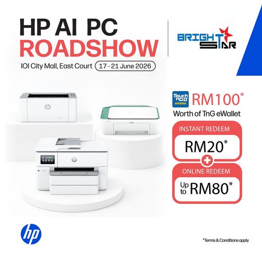 Brightstar-Computer-HP-AI-PC-Roadshow-at-IOI-City-Mall-Putrajaya-2 17–21 June 2026: Brightstar Computer HP AI PC Roadshow at IOI City Mall Putrajaya, Promotion Featuring AI PCs, Printers, Free Gifts and PWP Deals
