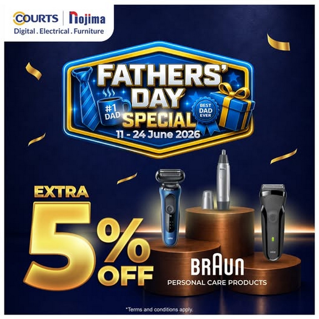 COURTS-Malaysia-Fathers-Day-Braun-Personal-Care-Extra-5-Off-Promotion 11–24 June 2026: COURTS Malaysia: Father’s Day Braun Personal Care Extra 5% Off Promotion on Grooming Essentials Across Malaysia
