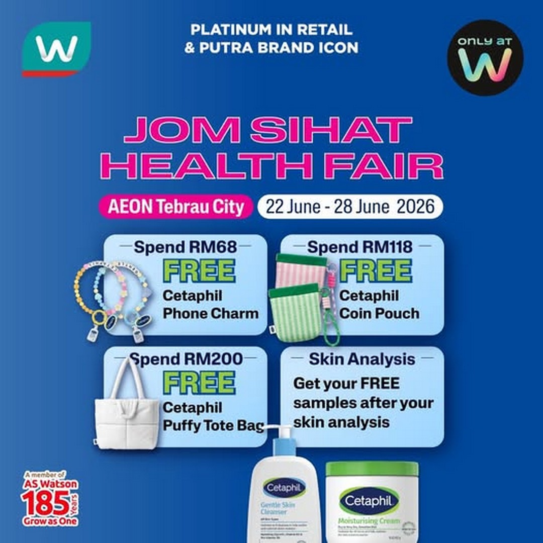 Cetaphil-Jom-Sihat-Health-Fair-at-AEON-Tebrau-City-Promotion 22–28 June 2026: Cetaphil Jom Sihat Health Fair at AEON Tebrau City Promotion – Enjoy Exclusive Free Gifts, Complimentary Skin Analysis and Free Samples