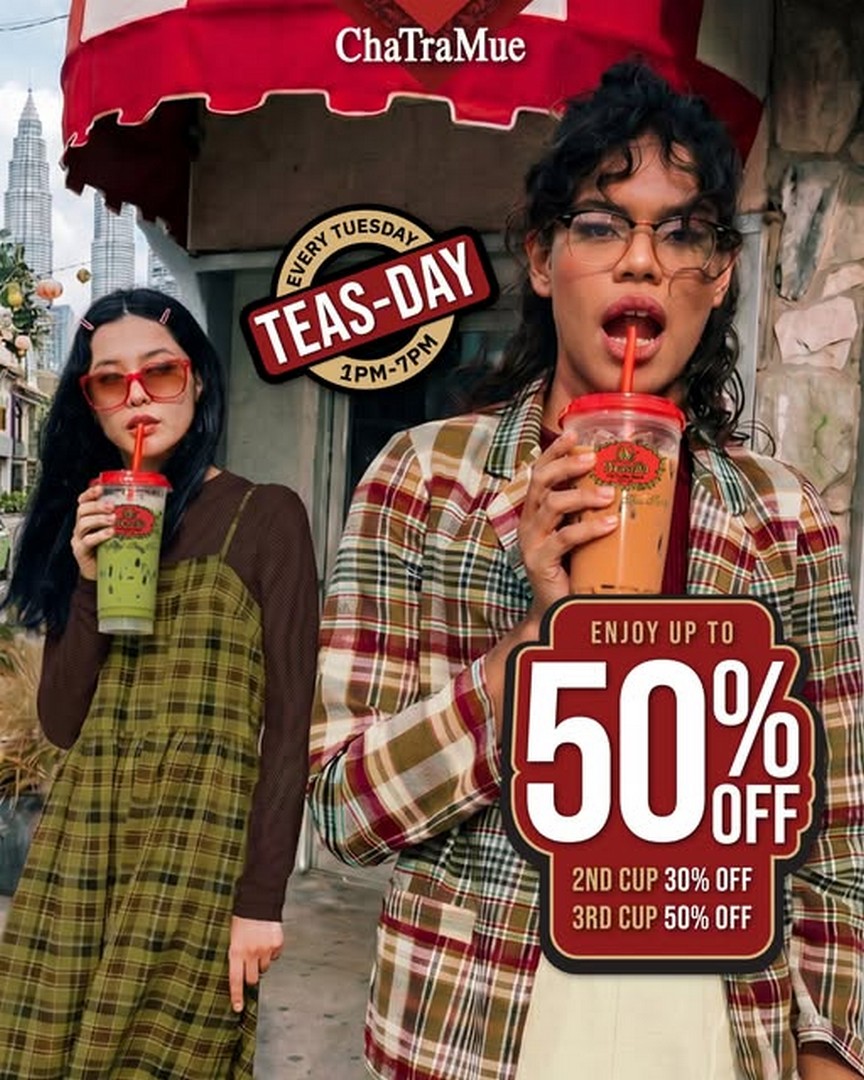 ChaTraMue-Malaysia-Teasday-Promotion-Sweet-Savings-on-Your-Favourite 9 June 2026 onwards: ChaTraMue Malaysia Teasday Promotion, Sweet Savings on Your Favourite Thai Milk Tea Treats
