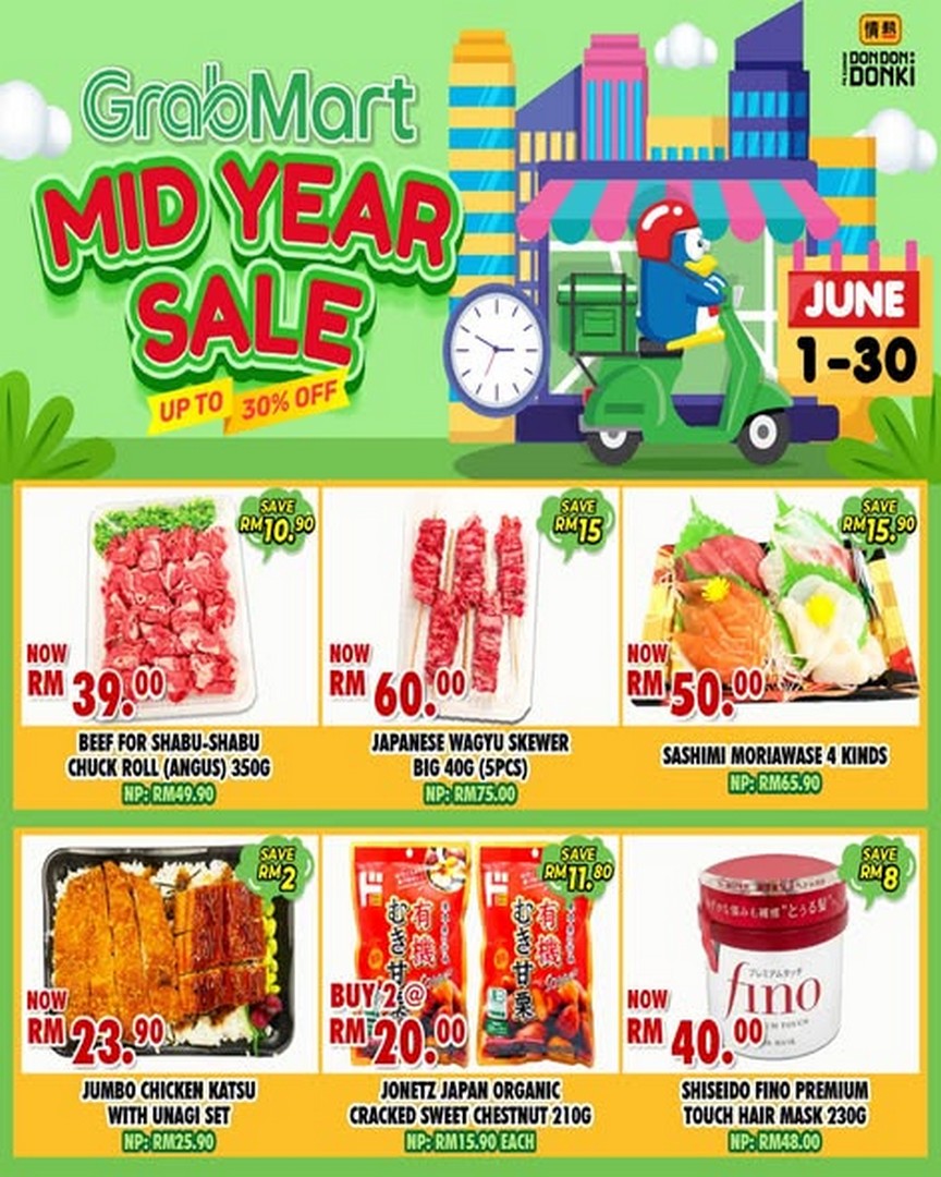 DON-DON-DONKI-Malaysia-GrabMart-Mid-Year-Sale 1–30 June 2026: DON DON DONKI Malaysia GrabMart Mid Year Sale: Stack Savings on Japanese Groceries, Snacks, and Daily Essentials with Home Delivery Convenience