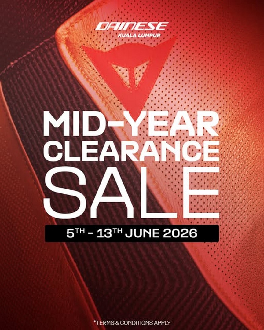Dainese-Malaysia-Mid-Year-Clearance-Sale 5–13 June 2026: Dainese Malaysia Mid-Year Clearance Sale, Premium Motorcycle Gear Clearance Event in Kuala Lumpur