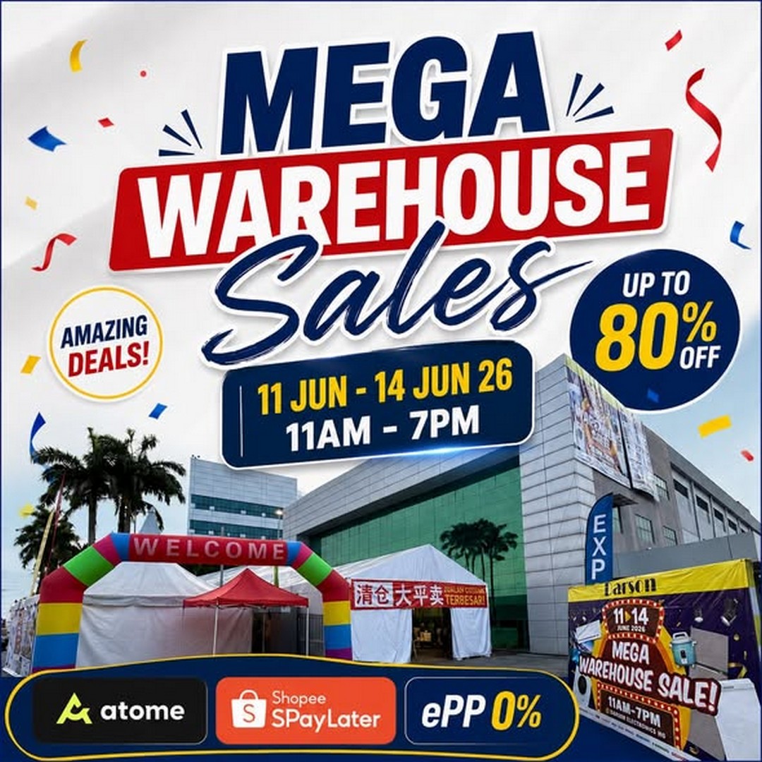 Darson-Electronics-Warehouse-Sale-Johor-Bahru 11–14 June 2026: Darson Electronics Warehouse Sale, Johor Bahru: Massive Home Appliances Clearance Sale with Early Bird Deals & Limited Stocks