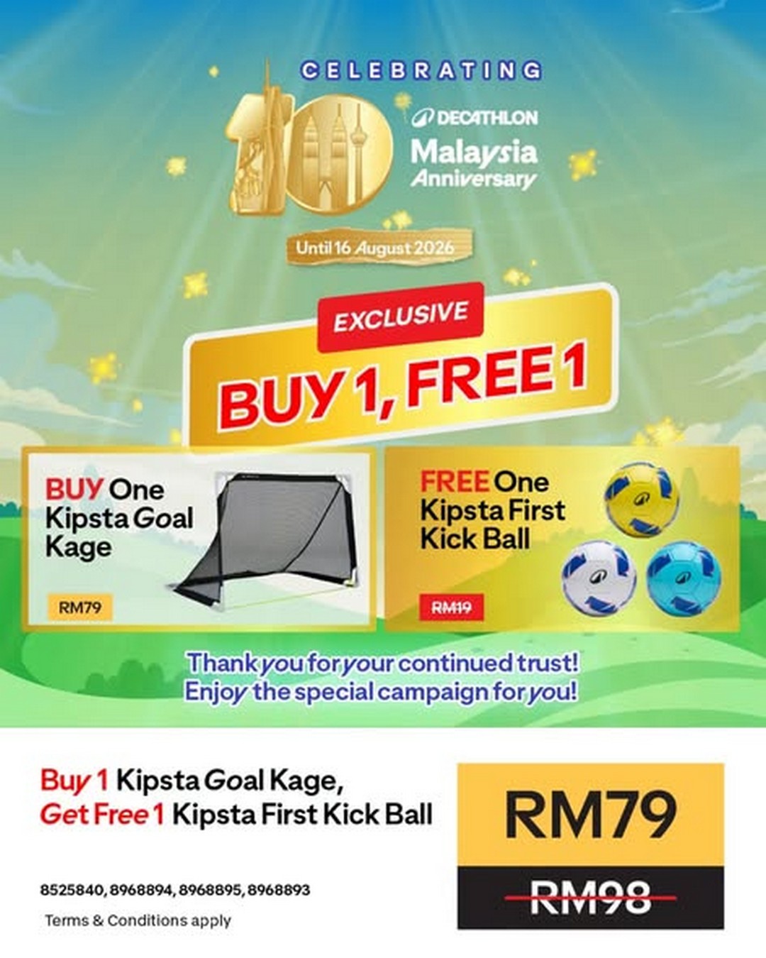 Decathlon-Malaysia-10th-Anniversary-Buy-1-Free-Promotion-3 Now till 16 August 2026: Decathlon Malaysia 10th Anniversary Buy 1 Free Promotion, Nationwide Sports Gear Celebration Deals