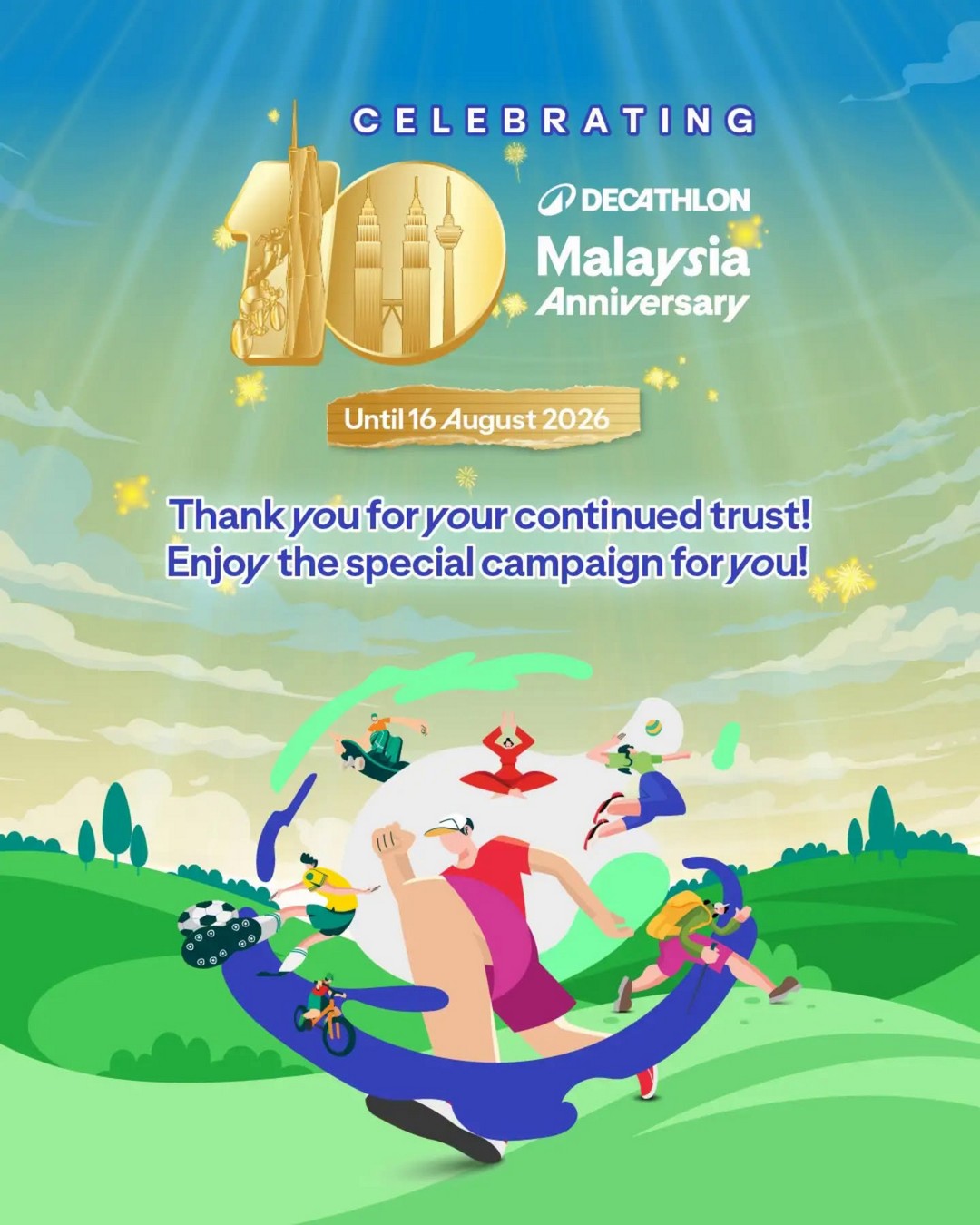 Decathlon-Malaysia-10th-Anniversary-Buy-1-Free-Promotion-5 Now till 16 August 2026: Decathlon Malaysia 10th Anniversary Buy 1 Free Promotion, Nationwide Sports Gear Celebration Deals