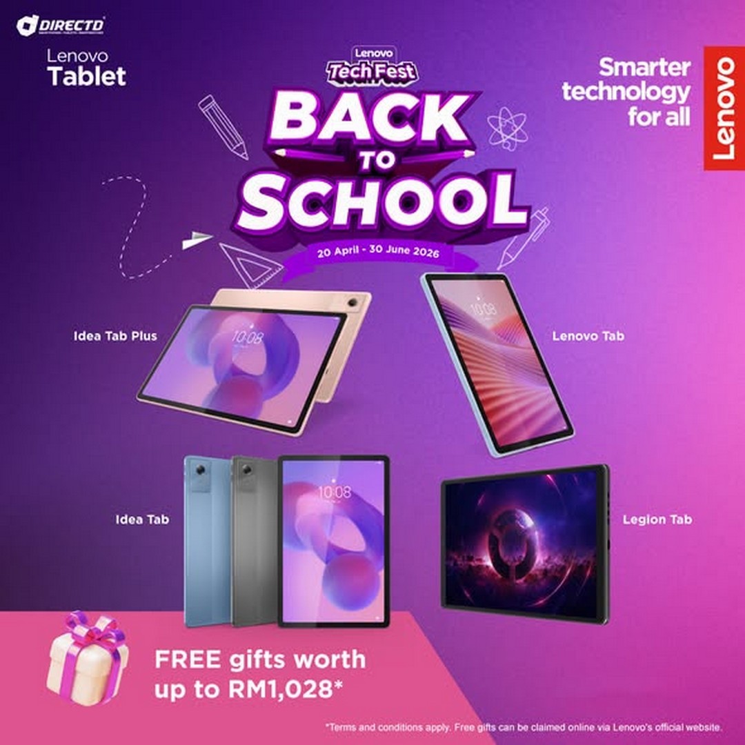 DirectD-Lenovo-Back-to-School-Promotion 20 April – 30 June 2026: DirectD Lenovo Back-to-School Promotion – Enjoy Free Gifts Worth Up to RM757 with Selected Lenovo Tablets