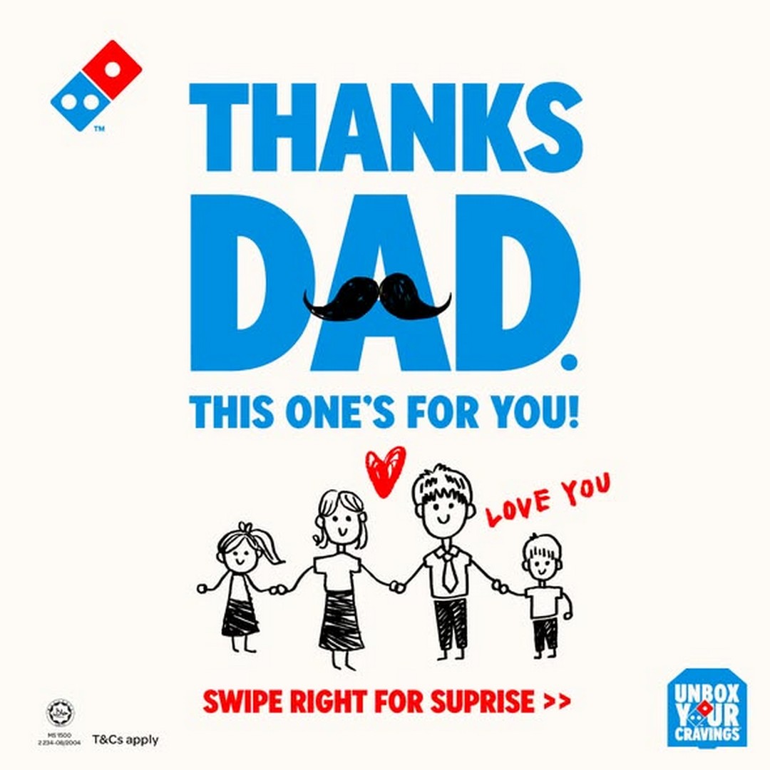 Dominos-Pizza-Malaysia-Fathers-Day-Free-Chicken Now till 21 June 2026: Domino’s Pizza Malaysia, Father’s Day Free Chicken with RM55 Spend Promotion Deal