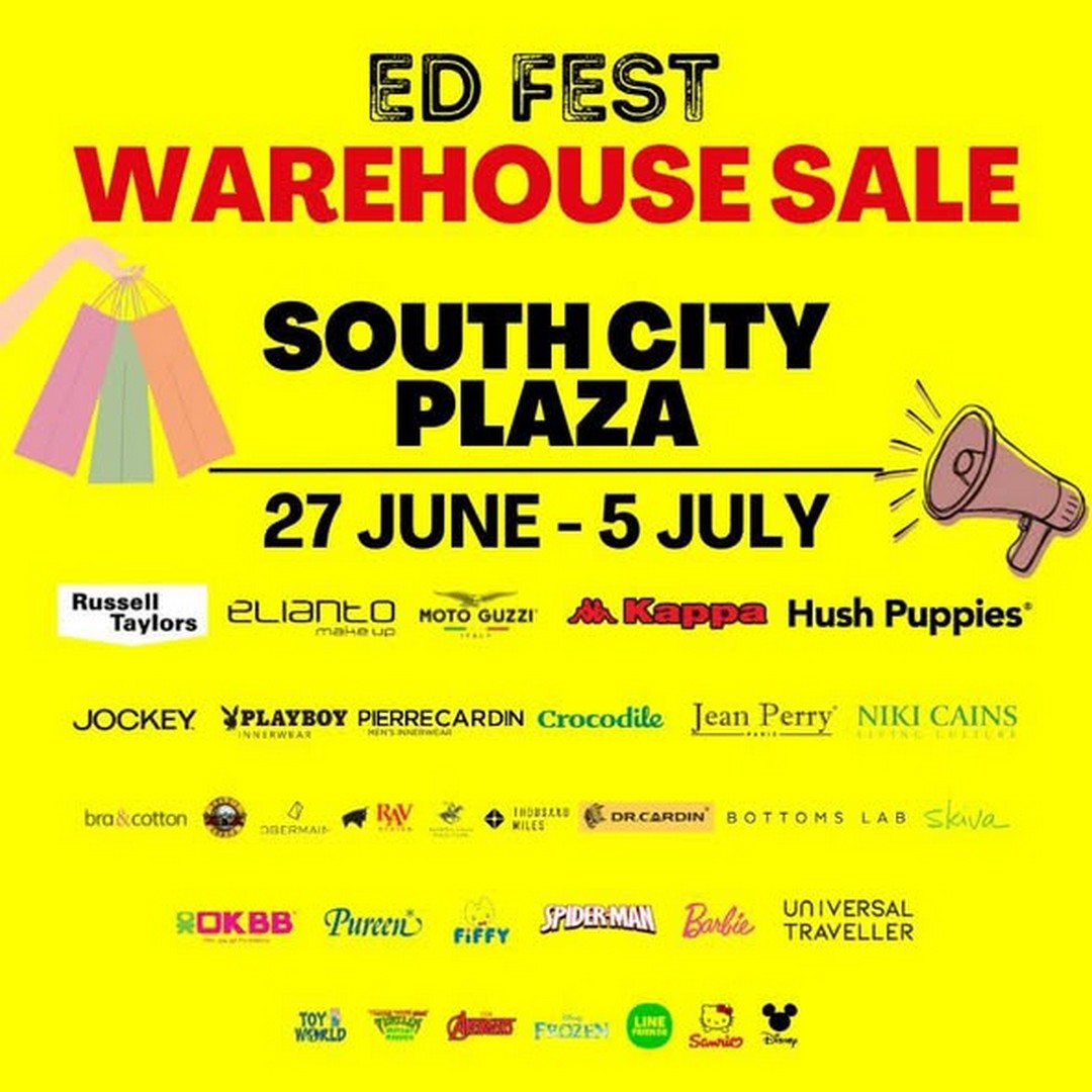 ED-Labels-ED-Fest-Warehouse-Sale 27 June–5 July 2026: ED Labels ED Fest Warehouse Sale: Massive Fashion & Lifestyle Clearance at South City Plaza