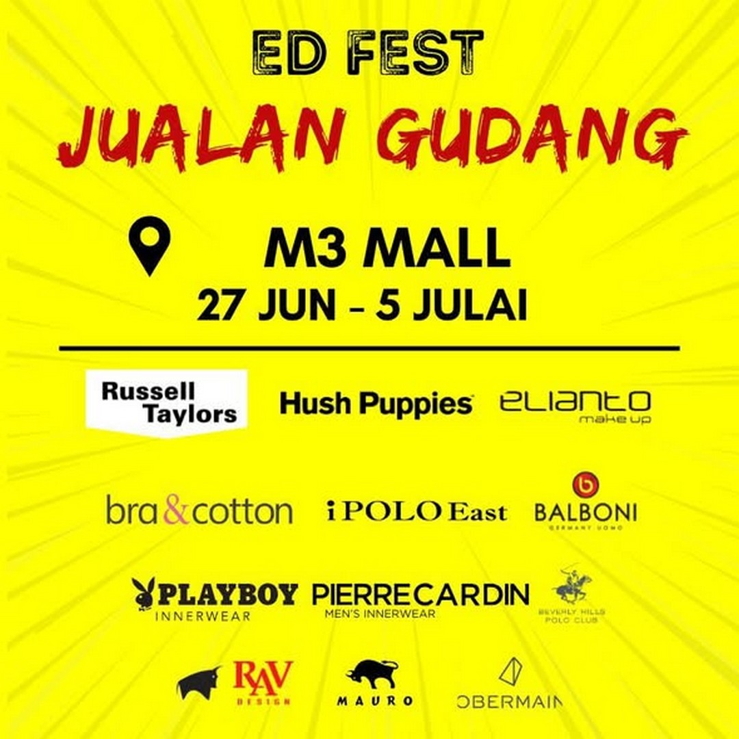ED-Labels-Malaysia-ED-Fest-Warehouse-Sale-at-M3-Mall 27 June–5 July 2026: ED Labels Malaysia, ED Fest Warehouse Sale at M3 Mall, Fashion Warehouse Sale Event with Big Savings in Kuala Lumpur
