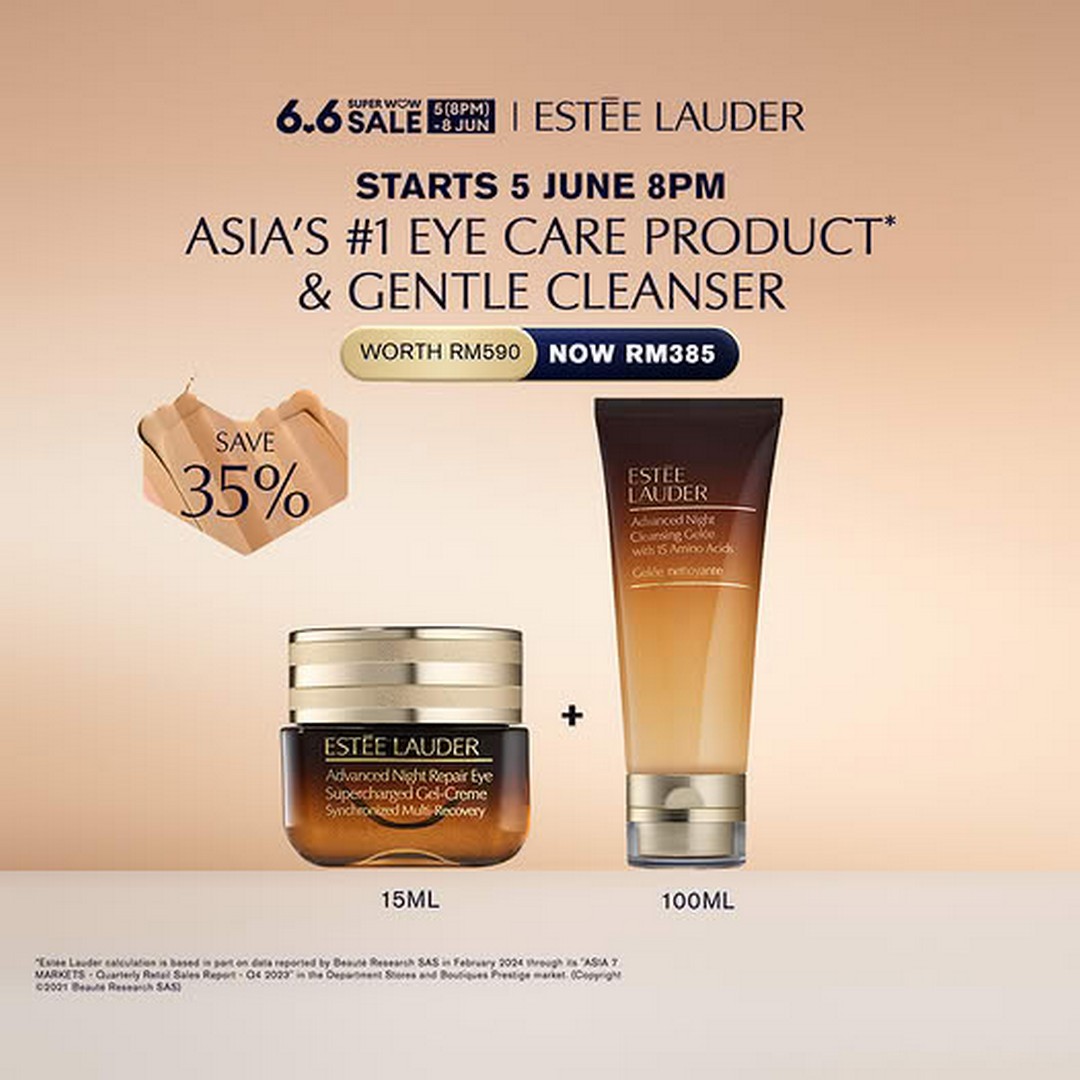 Estee-Lauder-Malaysia-6.6-Mid-Year-Sale Now till 8 June 2026: Estée Lauder Malaysia 6.6 Mid-Year Sale Promotion – Save Up to 43%, Exclusive Vouchers, Free Gifts and Nationwide Free Shipping