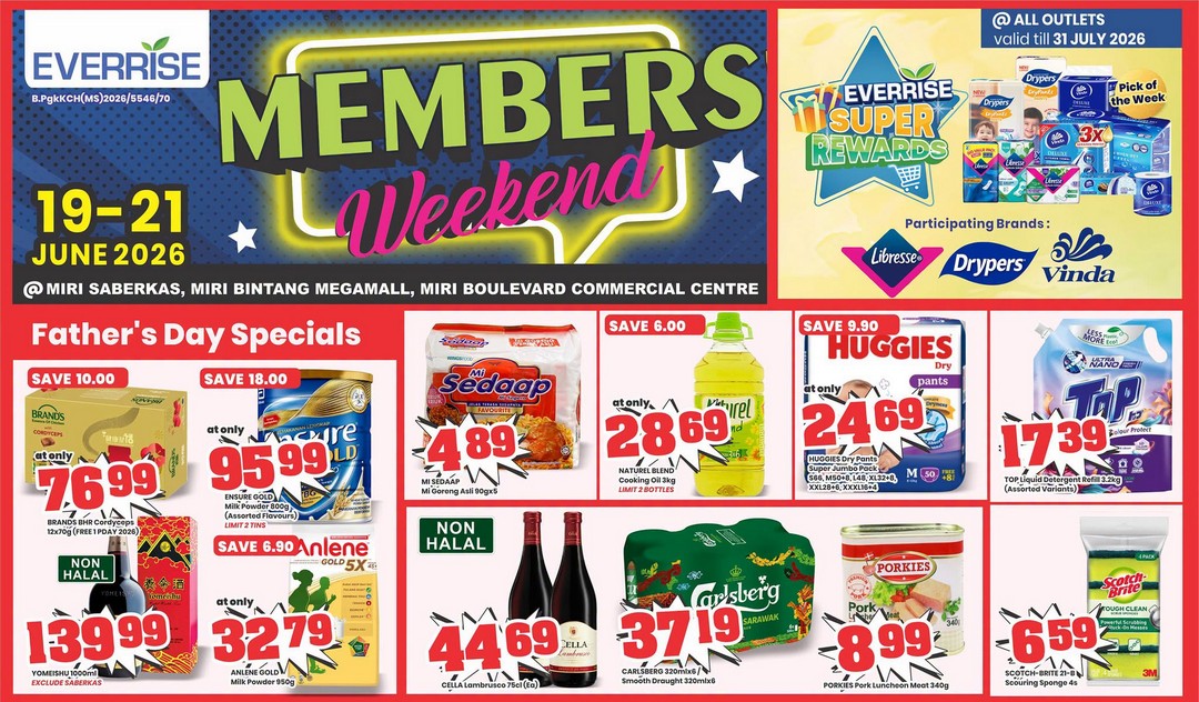 Everrise-Members-Weekend-Exclusive-Members-Weekend-Sale-2 19–21 June 2026: Everrise Members’ Weekend: Exclusive Members’ Weekend Sale at All Everrise Miri Outlets, Limited-Time Grocery Savings Promotion