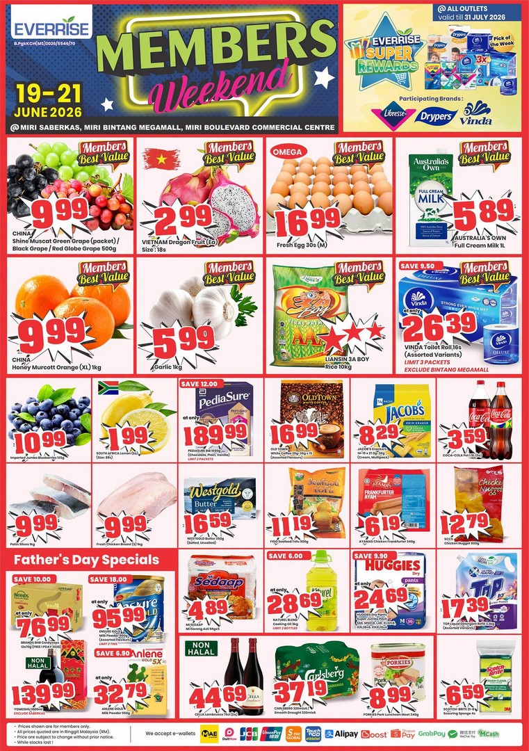 Everrise-Members-Weekend-Exclusive-Members-Weekend-Sale-3 19–21 June 2026: Everrise Members’ Weekend: Exclusive Members’ Weekend Sale at All Everrise Miri Outlets, Limited-Time Grocery Savings Promotion
