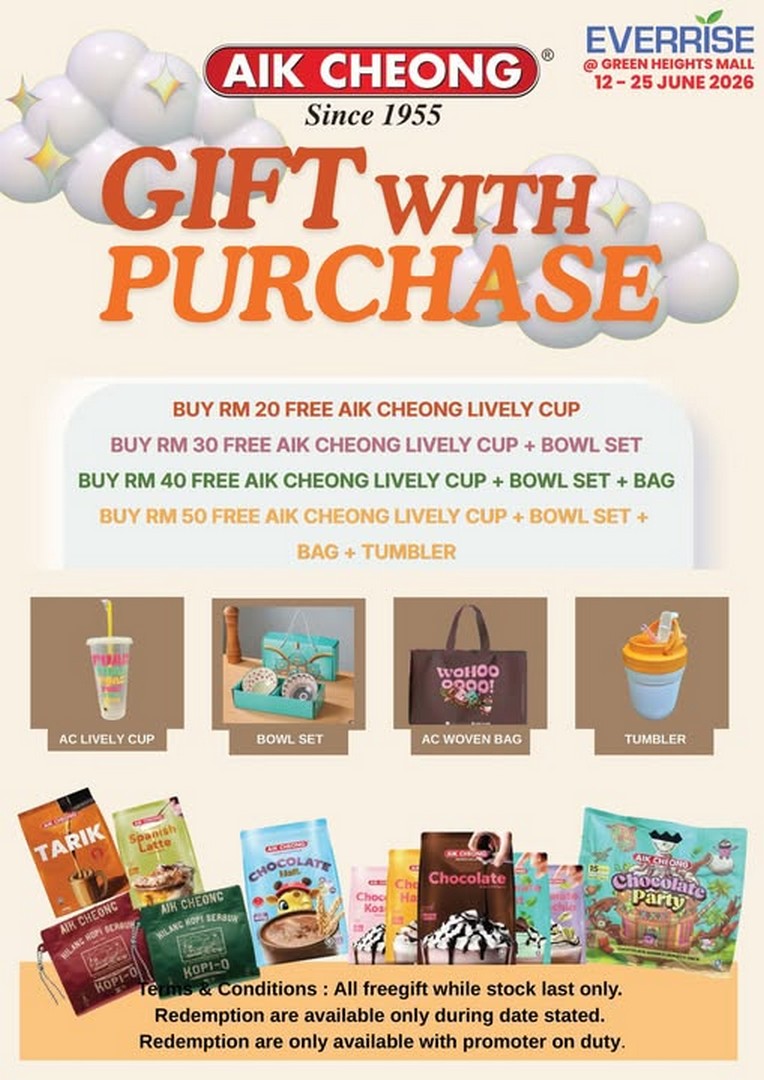 Everrise-x-Aik-Cheong-Exclusive-Gift-Promotion 12–25 June 2026: Everrise x Aik Cheong Exclusive Gift Promotion – Enjoy Premium Coffee and Collect Limited-Time Lifestyle Rewards