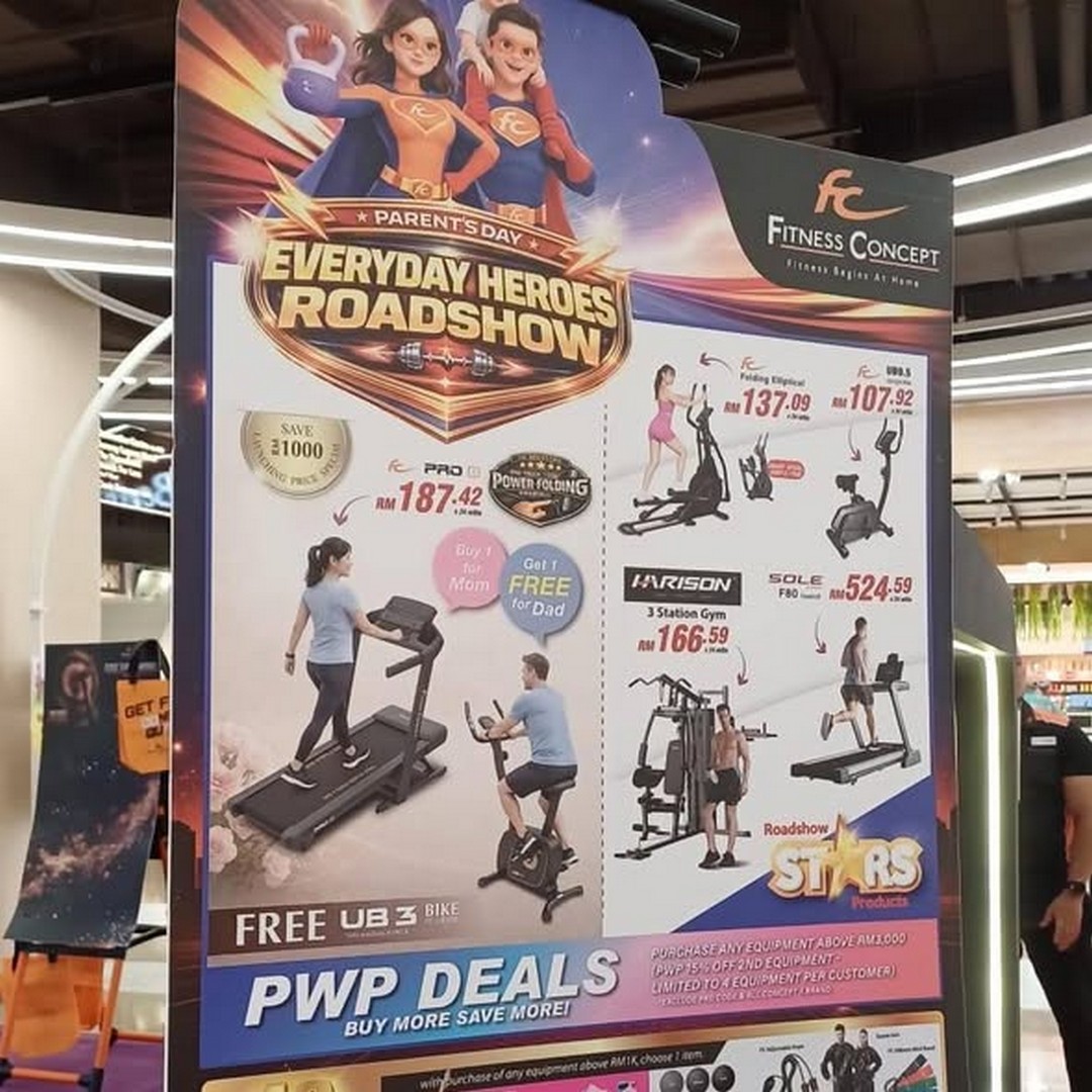 Fitness-Concept-Everyday-Heroes-Roadshow-at-Sunway-Pyramid-2 Now till 21 June 2026: Fitness Concept Everyday Heroes Roadshow at Sunway Pyramid – Enjoy Up to 60% OFF Premium Fitness Equipment and Join the Exciting Fitness Challenge Promotion