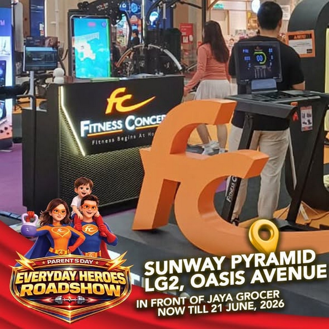 Fitness-Concept-Everyday-Heroes-Roadshow-at-Sunway-Pyramid Now till 21 June 2026: Fitness Concept Everyday Heroes Roadshow at Sunway Pyramid – Enjoy Up to 60% OFF Premium Fitness Equipment and Join the Exciting Fitness Challenge Promotion