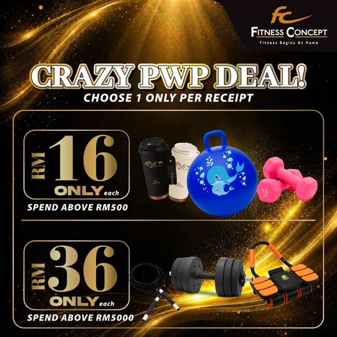 Fitness-Concept-Wesak-Day-Flash-Sale-4 29 May – 2 June 2026: Fitness Concept Wesak Day Flash Sale – Save Up to RM1,600 on Home Fitness Equipment and Enjoy Exclusive Rewards