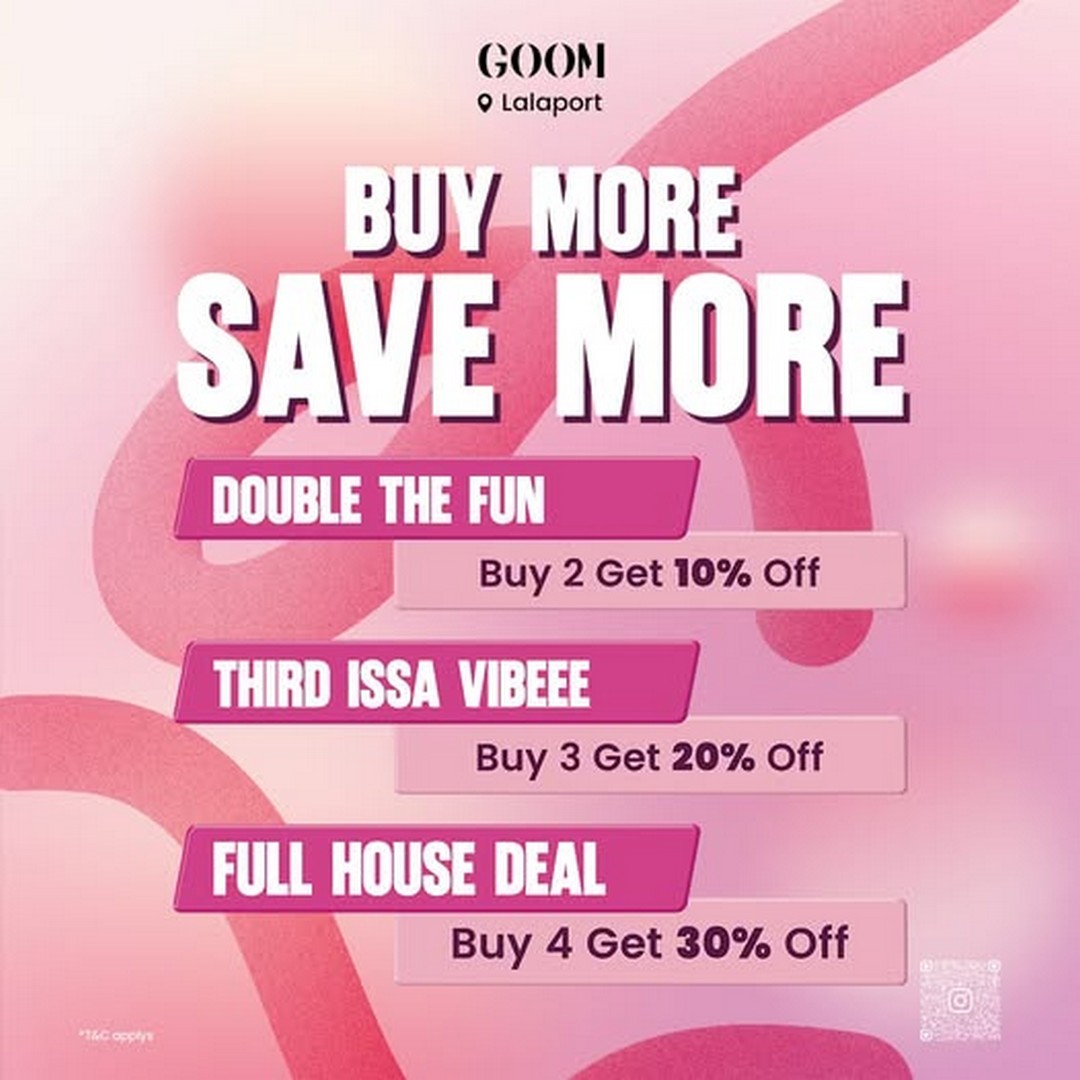 GOOM-Malaysia-Bundle-Deal-Savings-Promotion-at-LaLaport-Bukit-Bintang-Cit 8 June 2026 onwards: GOOM Malaysia, Bundle Deal Savings Promotion at LaLaport Bukit Bintang City Centre, Limited-Time Multi-Buy Discount