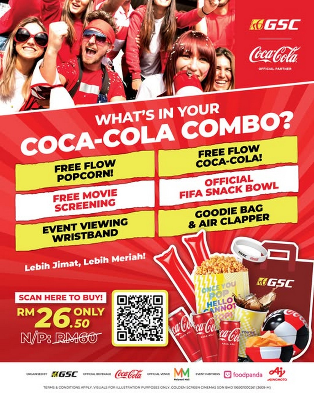 GSC-Malaysia-FIFA-Final-Live-Viewing-Party-Coca-Cola-Combo-Promotion 19 July 2026: GSC Malaysia FIFA Final Live Viewing Party Coca-Cola Combo Promotion with Free-Flow Snacks and Movie Experience at Melawati Mall KL