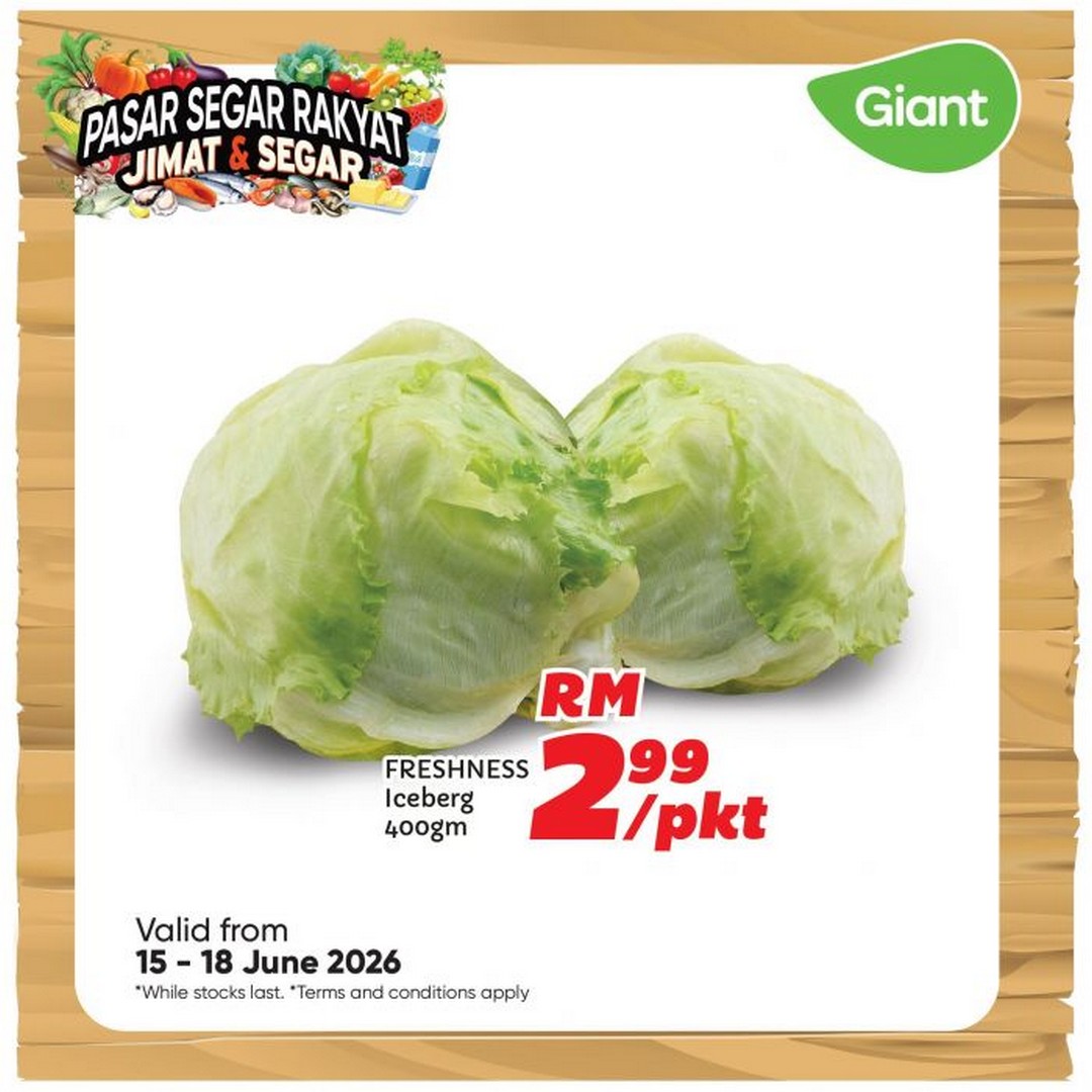 Giant-Malaysia-Pasar-Segar-Rakyat-Promotion-1 15-18 June 2026: Giant Malaysia Pasar Segar Rakyat Promotion – Fresh Groceries from RM1.49 with Great Savings on Fruits, Vegetables and Seafood