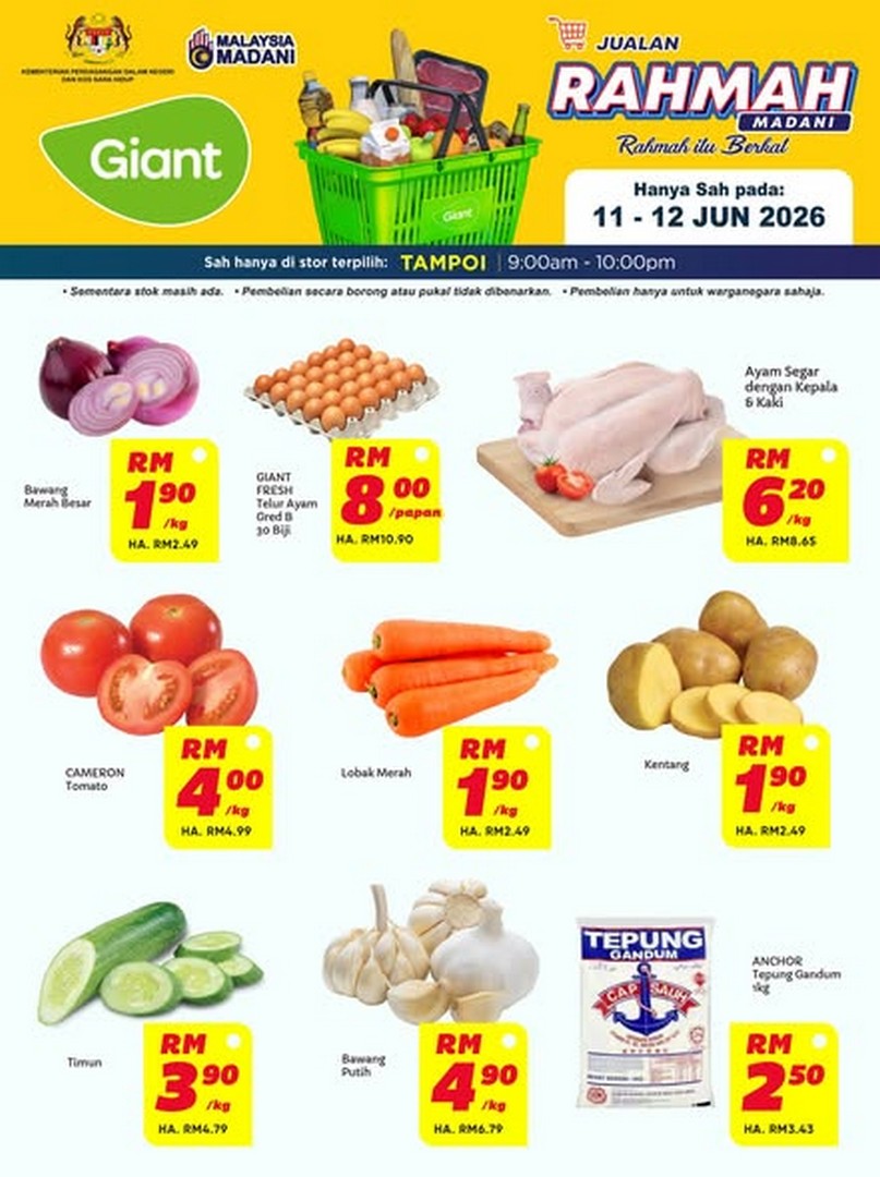 Giant-Malaysia-Rahmah-Sale-Promotion-at-Giant-Tampoi-1 11-12 June 2026: Giant Malaysia: Rahmah Sale Promotion at Giant Tampoi – Affordable Daily Essentials Savings Event