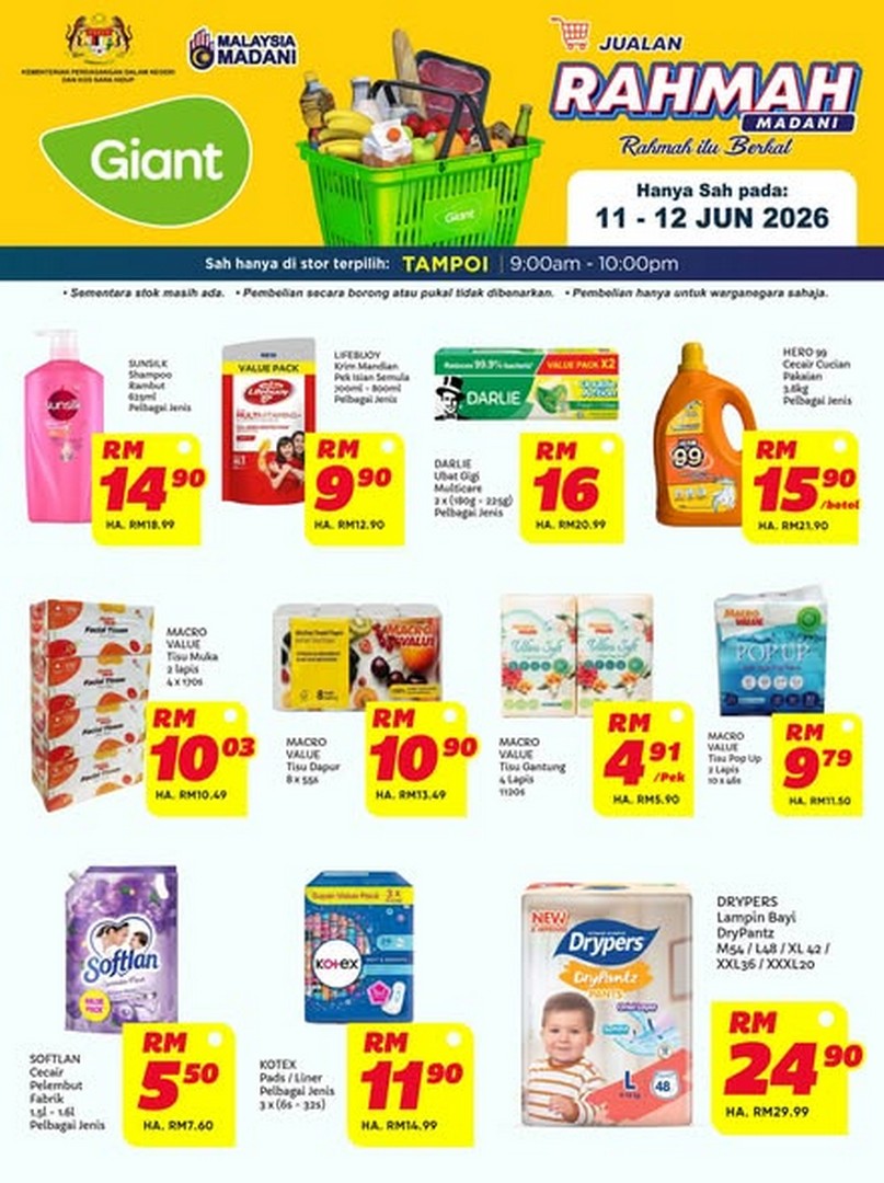 Giant-Malaysia-Rahmah-Sale-Promotion-at-Giant-Tampoi 11-12 June 2026: Giant Malaysia: Rahmah Sale Promotion at Giant Tampoi – Affordable Daily Essentials Savings Event