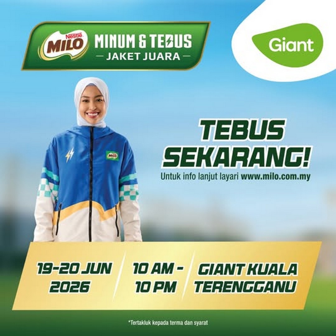 Giant-Malaysia-x-MILO-Jaket-Juara-Redemption-Campaign 19–20 June 2026: Giant Malaysia x MILO Jaket Juara Redemption Campaign: Buy Selected MILO Products and Redeem Exclusive Collector Jacket Giveaway