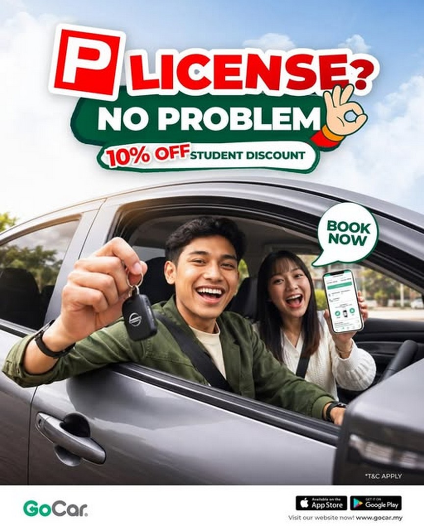 GoCar-Malaysia-Student-Promotion-–-Enjoy-10-Discount 24 June 2026 onwards: GoCar Malaysia Student Promotion – Enjoy 10% Discount on Car Sharing for Students and New Drivers