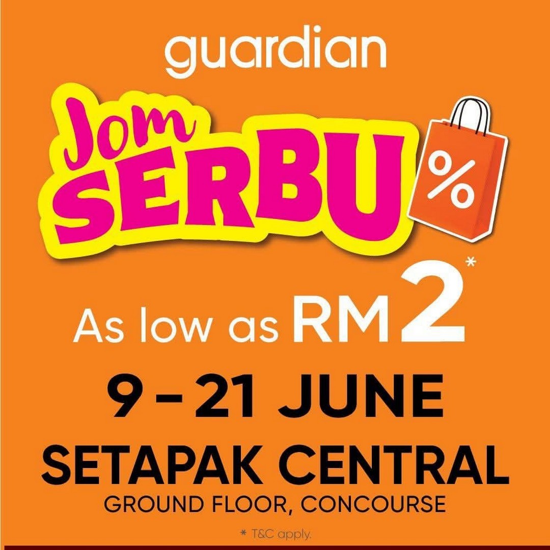 Guardian-Jom-Serbu-Setapak-Central-Sale-Promotion 9–21 June 2026: Guardian Jom Serbu Setapak Central Sale Promotion – Massive Discounts on Health and Beauty Essentials with Prices from Just RM2