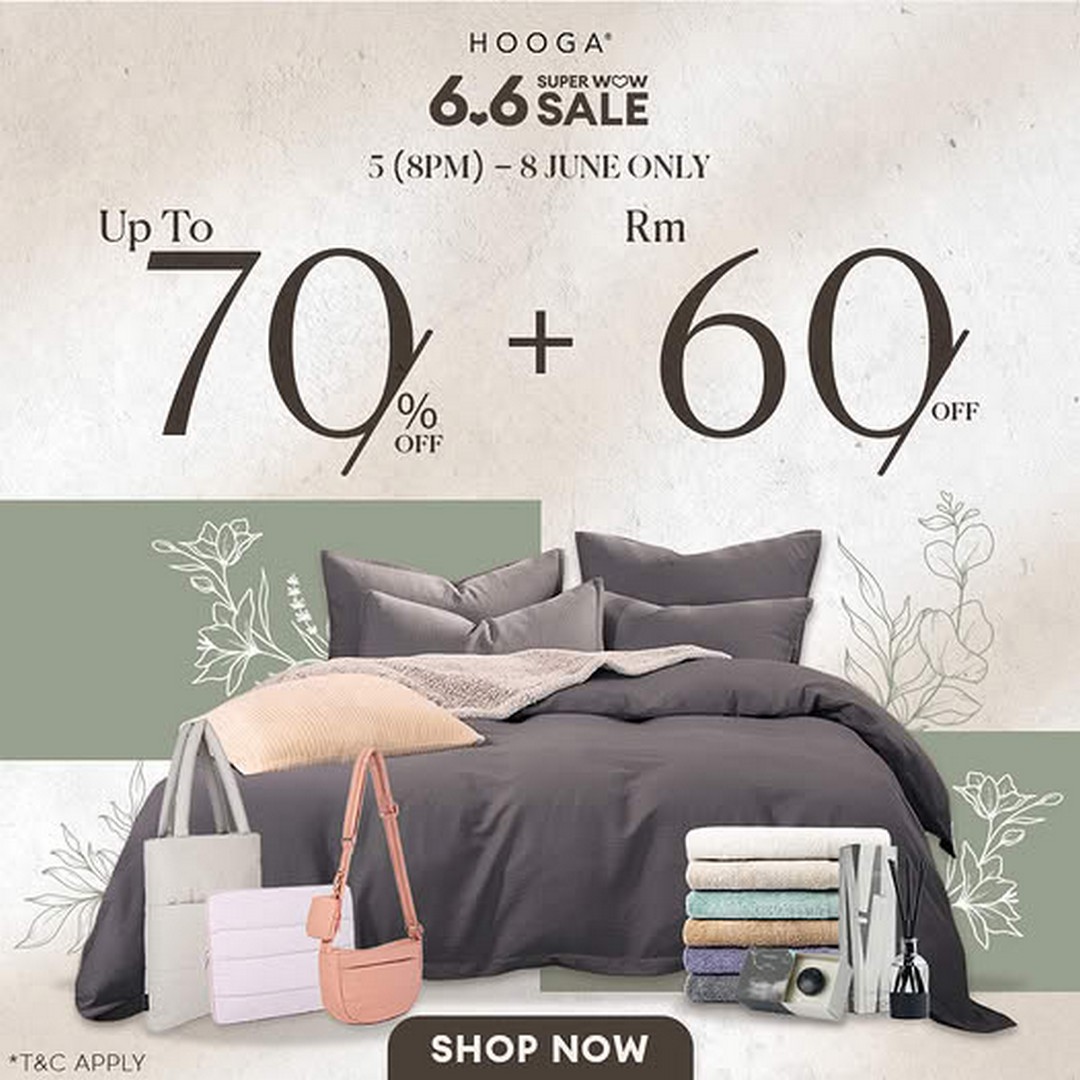 HOOGA-Lazada-Super-WOW-Sale-Promotion 5-8 June 2026: HOOGA Lazada Super WOW Sale Promotion – Enjoy Up to 70% OFF Home Essentials, Exclusive Vouchers and Bundle Deals