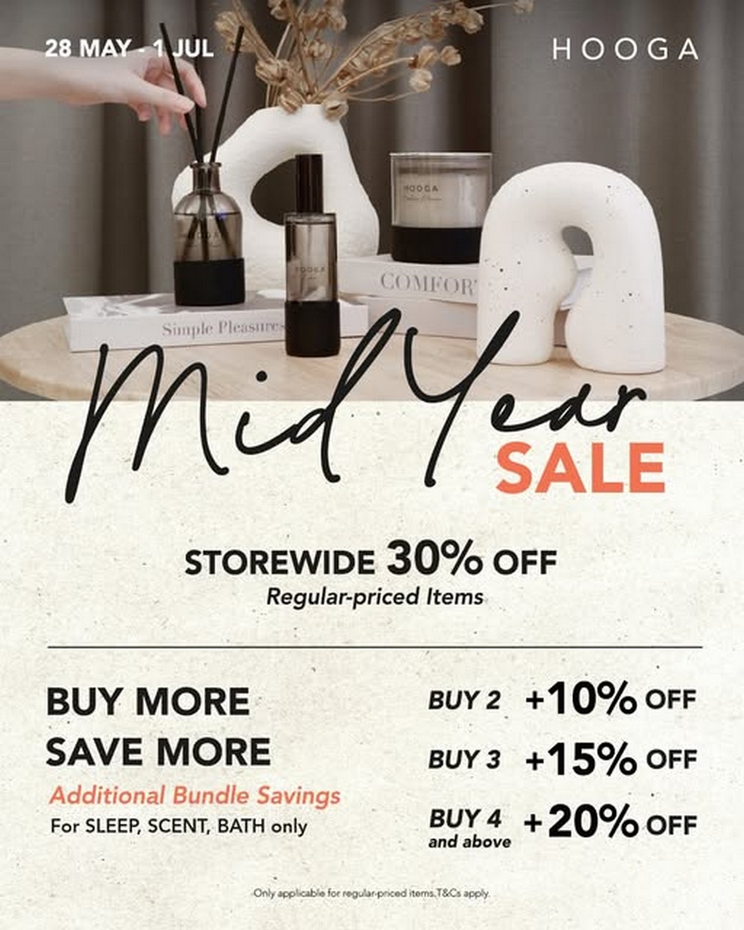 HOOGA-Special-Sale-at-Johor-Premium-Outlets 28 May – 1 July 2026: HOOGA Special Sale at Johor Premium Outlets – Enjoy Up to 50% Combined Savings on Stylish Home Décor and Living Essentials