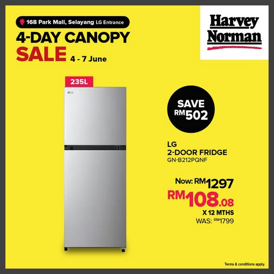 Harvey-Norman-Malaysia-4-Day-Canopy-Sale-2 4–7 June 2026: Harvey Norman Malaysia 4-Day Canopy Sale – Enjoy Up to 80% Off Home Essentials, Furniture, Electronics and More