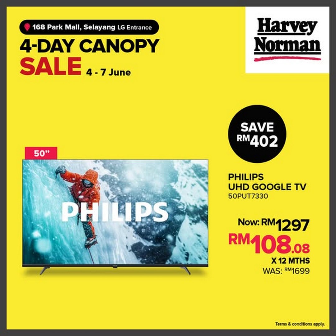 Harvey-Norman-Malaysia-4-Day-Canopy-Sale-3 4–7 June 2026: Harvey Norman Malaysia 4-Day Canopy Sale – Enjoy Up to 80% Off Home Essentials, Furniture, Electronics and More