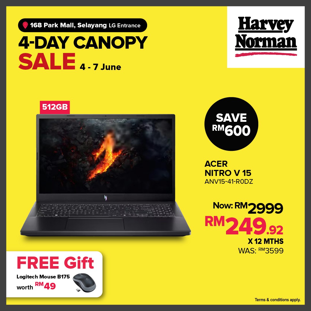 Harvey-Norman-Malaysia-4-Day-Canopy-Sale-6 4–7 June 2026: Harvey Norman Malaysia 4-Day Canopy Sale – Enjoy Up to 80% Off Home Essentials, Furniture, Electronics and More