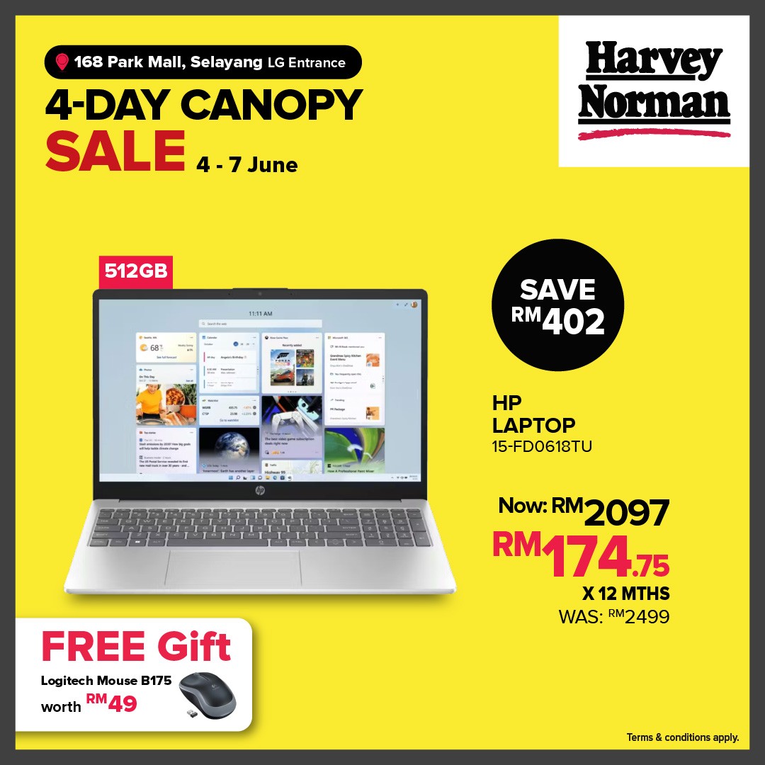 Harvey-Norman-Malaysia-4-Day-Canopy-Sale-7 4–7 June 2026: Harvey Norman Malaysia 4-Day Canopy Sale – Enjoy Up to 80% Off Home Essentials, Furniture, Electronics and More