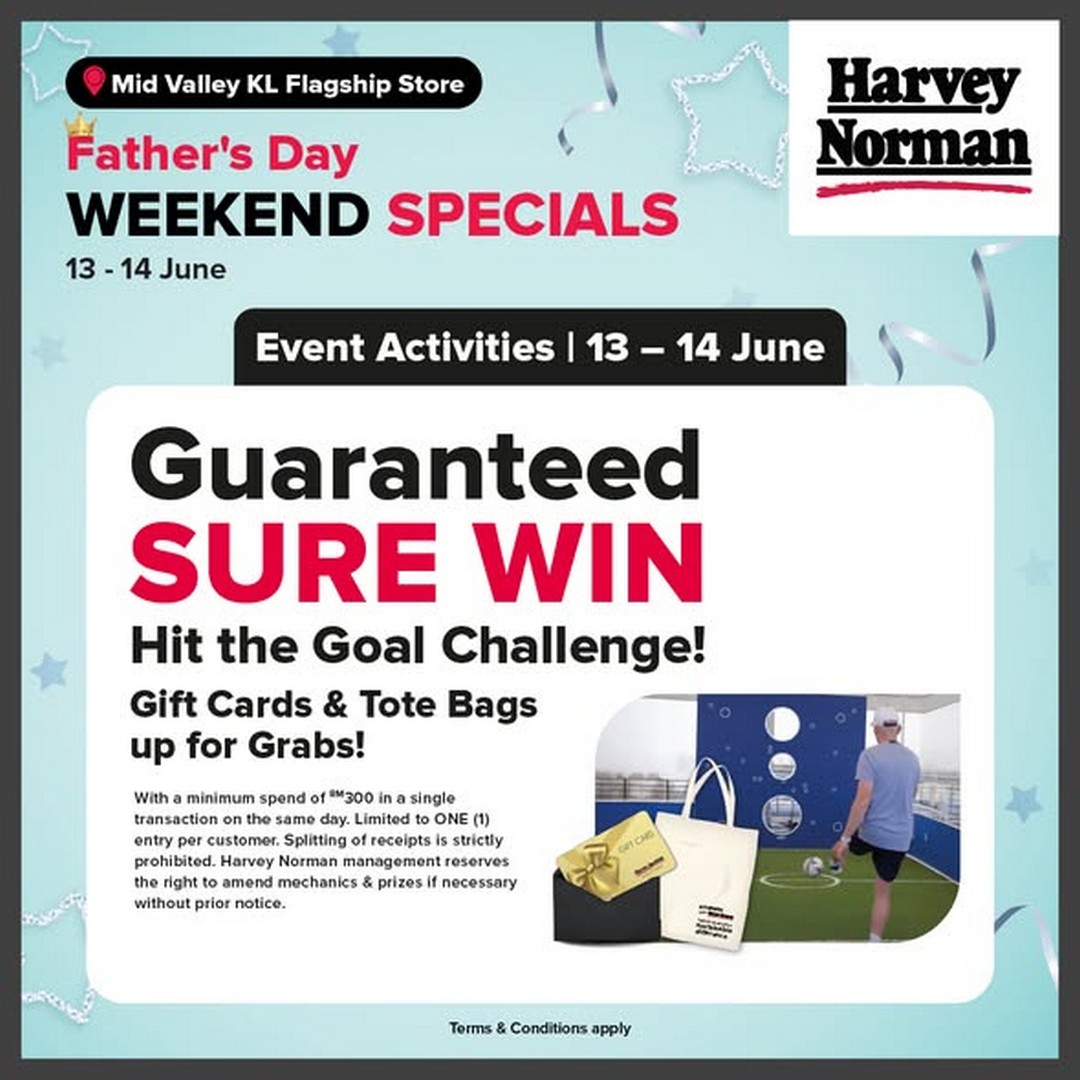 Harvey-Norman-Malaysia-Fathers-Day-Weekend-Celebration-2 13-14 June 2026: Harvey Norman Malaysia, Father’s Day Weekend Celebration, In-Store Activities, Prizes & Live Demonstrations at KL Flagship Store